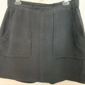 Black Silk Madewell Skirt M